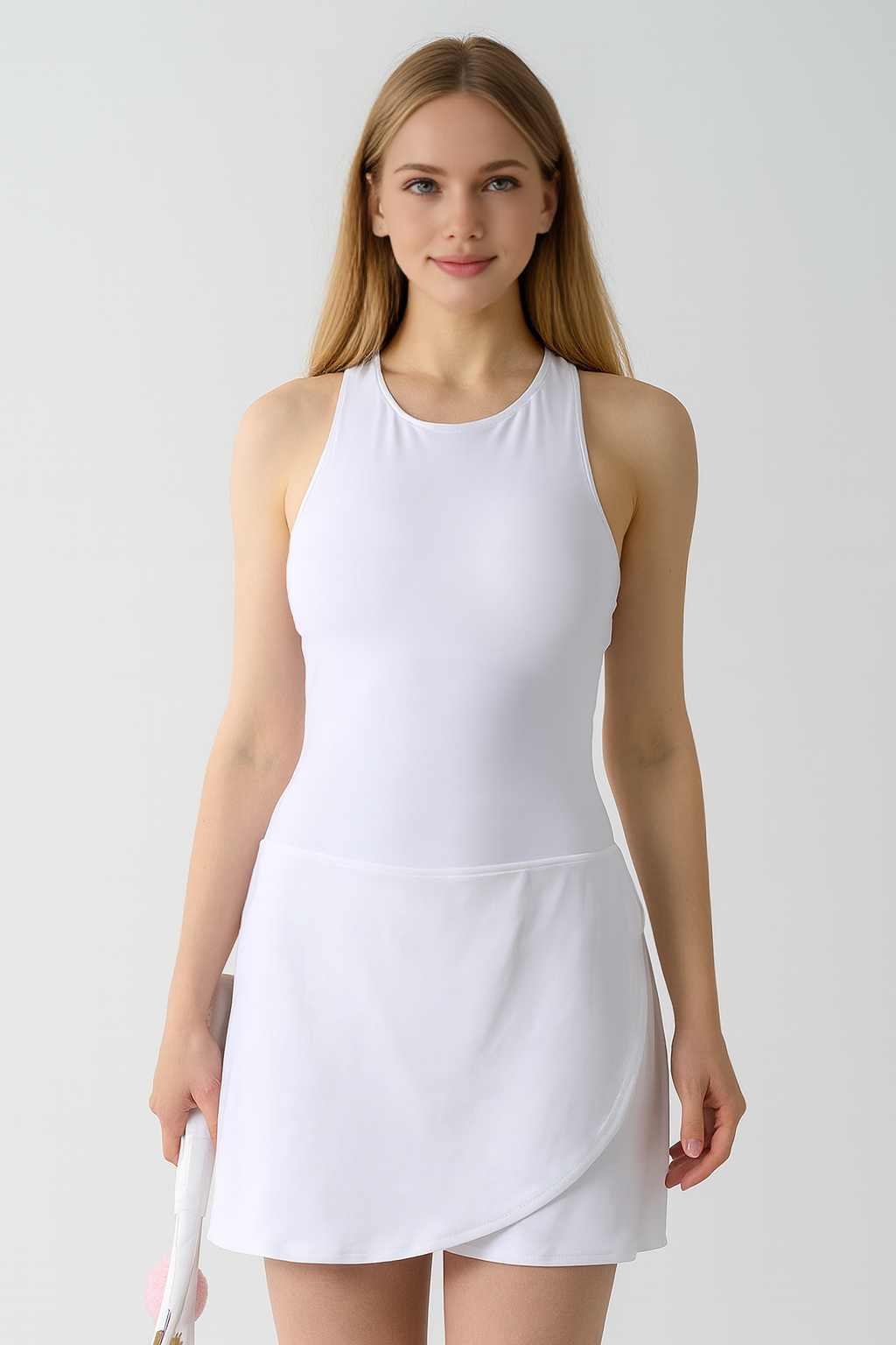Tennis Dress Badminton Skirt  Anti-Exposure Leggings Slim Skirt